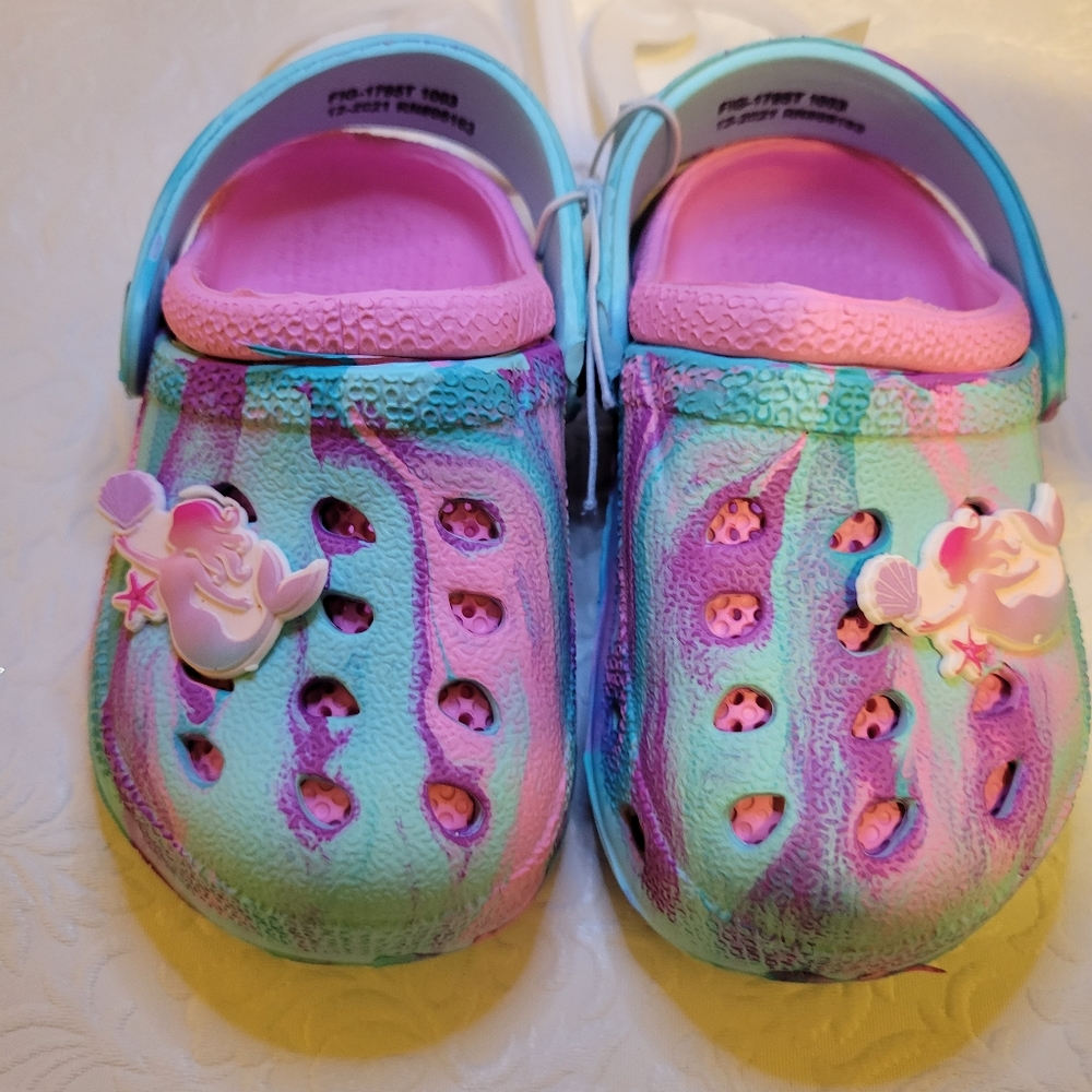 Capelli New York Toddlers Croc Clog Sliders Mermaid